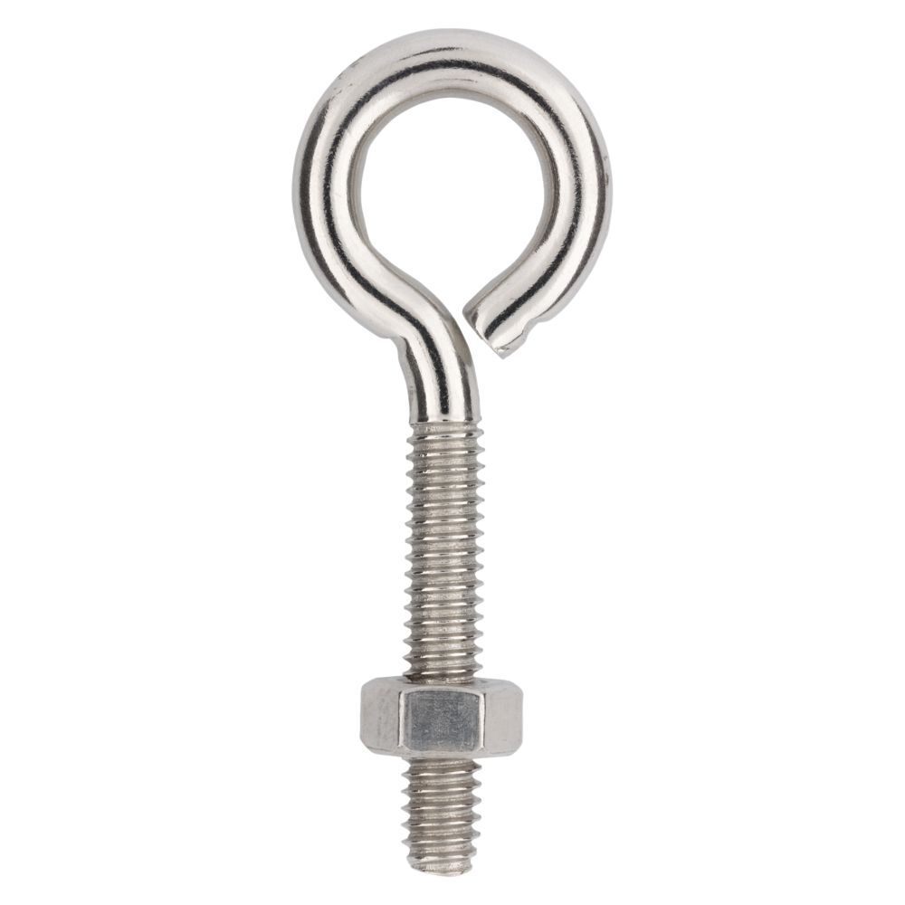 National Hardware Stainless Steel Eye Bolt, 1/4-In x 2 1/2-In