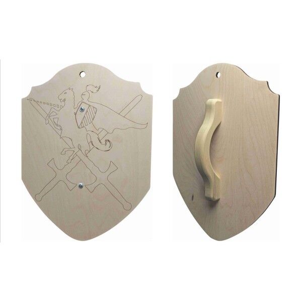 Magnum Large Laser Scored Wooden Shield