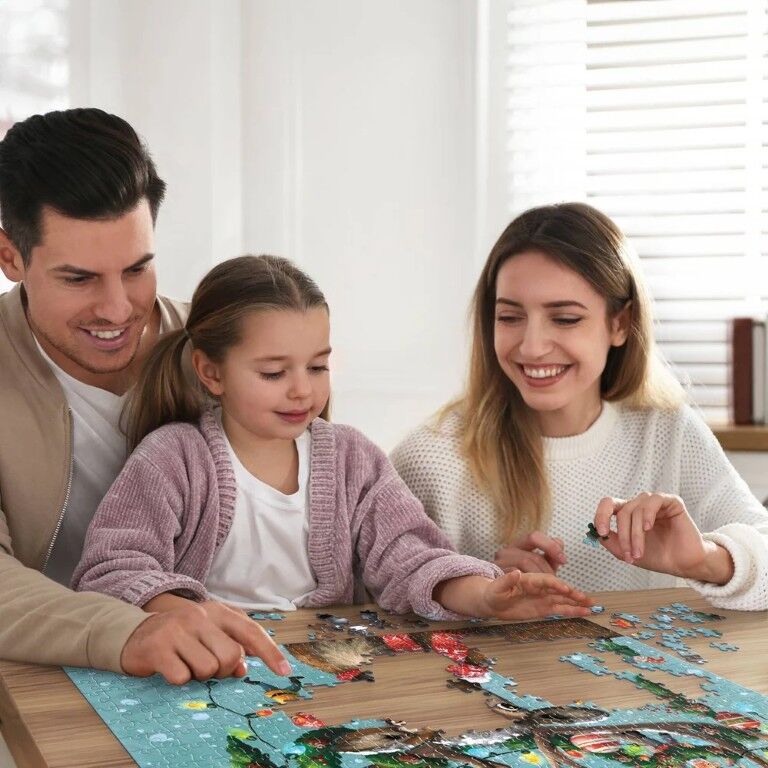 Boardwalk Puzzle Company Christmas In The Antlers Puzzle, 500-Pc