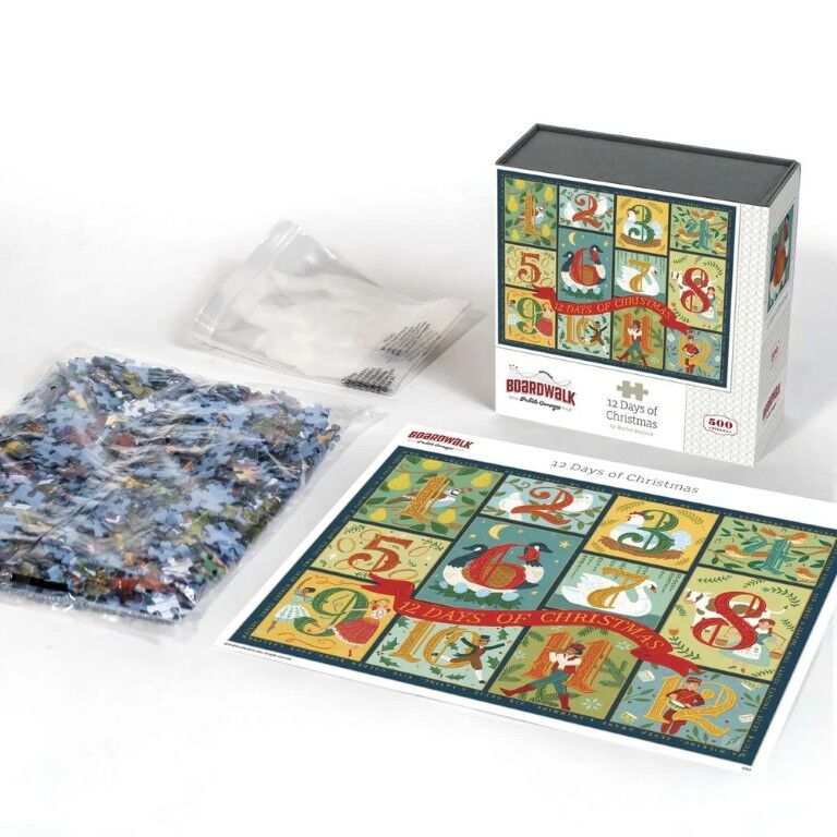 Boardwalk Puzzle Company 12 Days Of Christmas Puzzle, 500-Pc