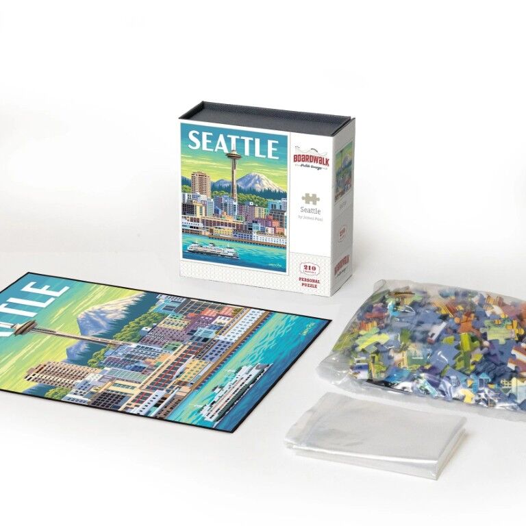 Boardwalk Puzzle Company Seattle Personal Puzzle, 210-Pc
