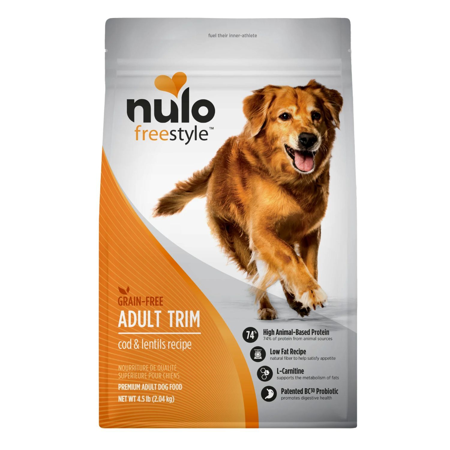 Nulo FreeStyle High-Protein Kibble Trim Cod & Lentils Recipe Dog Food, 4.5-Lb
