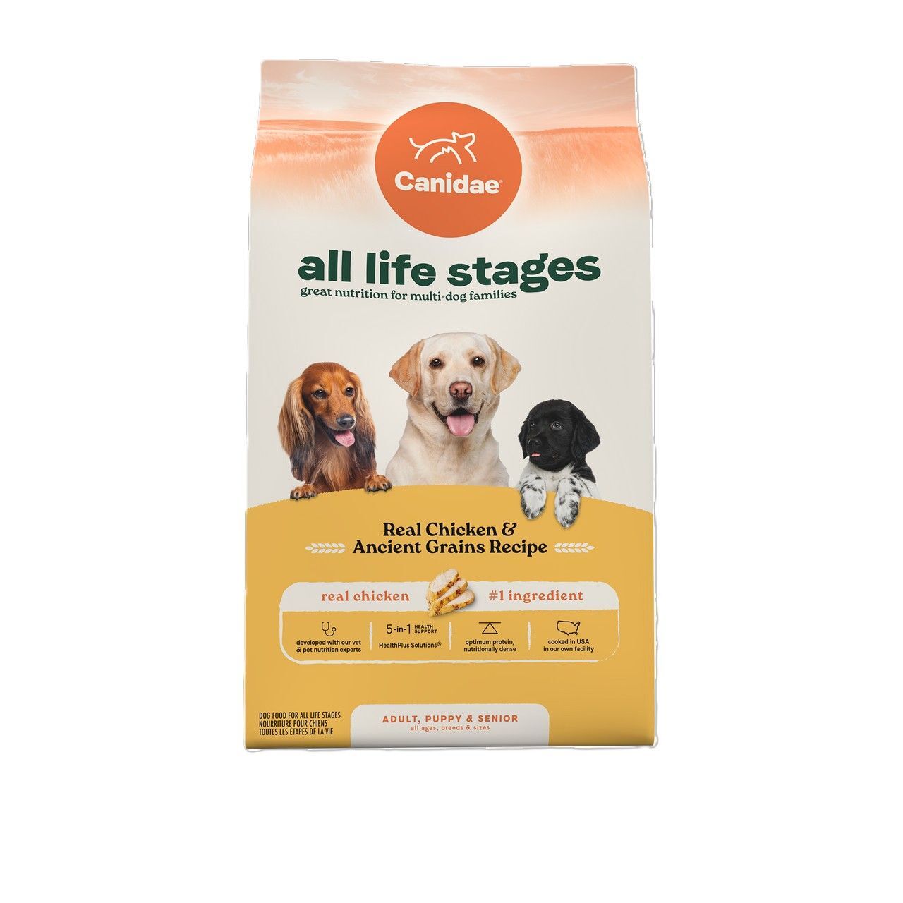 Canidae All Life Stages Dry Dog Food Real Chicken & Ancient Grains Recipe Dog Food, 27-Lb