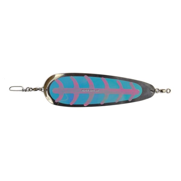 Mack's Lure Single Blade Nickel/Glow UV Dodger, 9-In