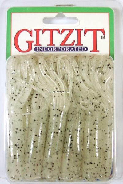 Gitzit The Original Fat Gitzit Salt & Pepper Bait Tube, 3.5-In, 10-Pk