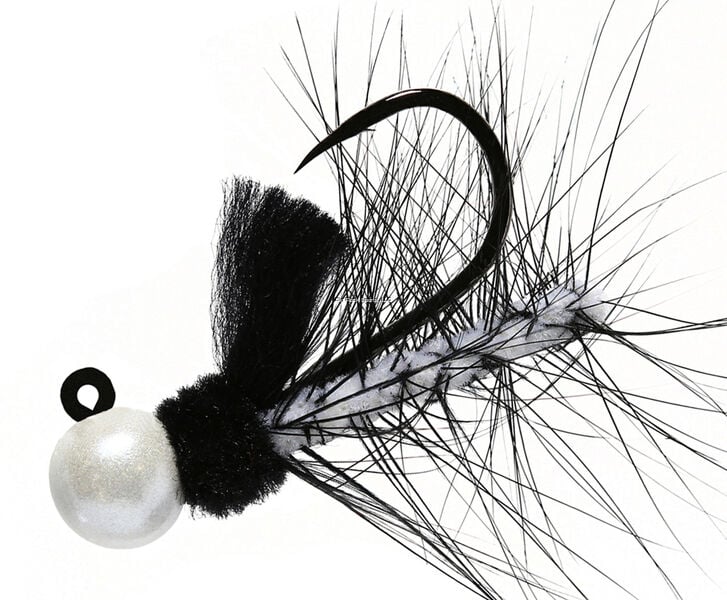 Aerojig Black Hackle Jig #80, 1/4-Oz
