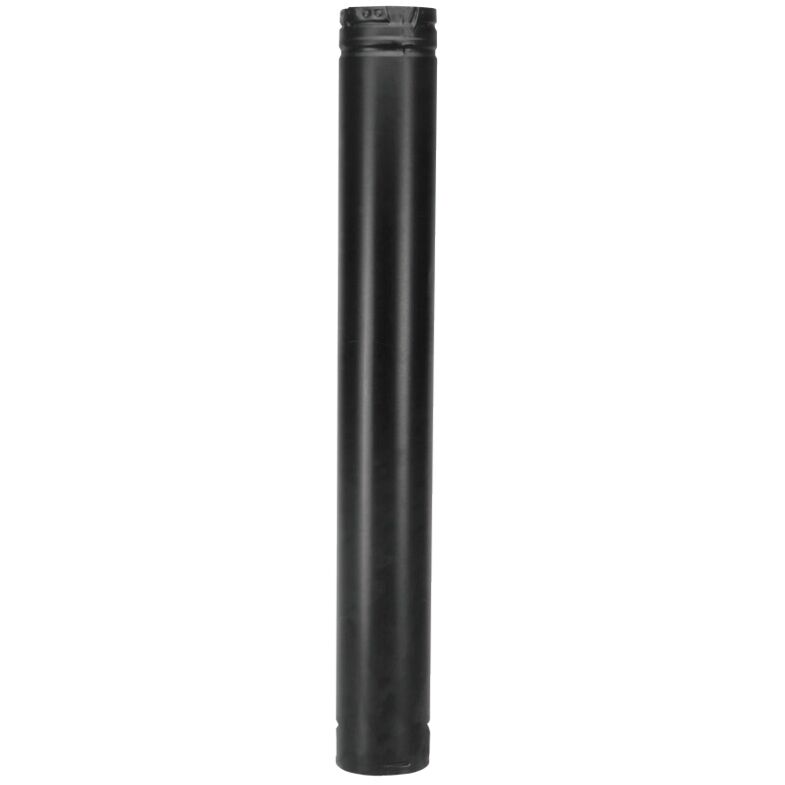 DuraVent PelletVent Pro Silver Straight Length Stovepipe, 3-In x 48-In