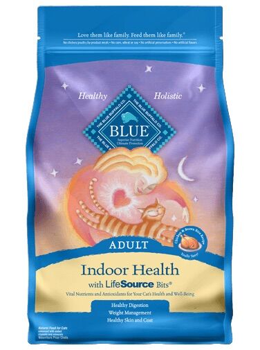 Blue Buffalo Indoor Health, 7-lb bag Dry Cat Food