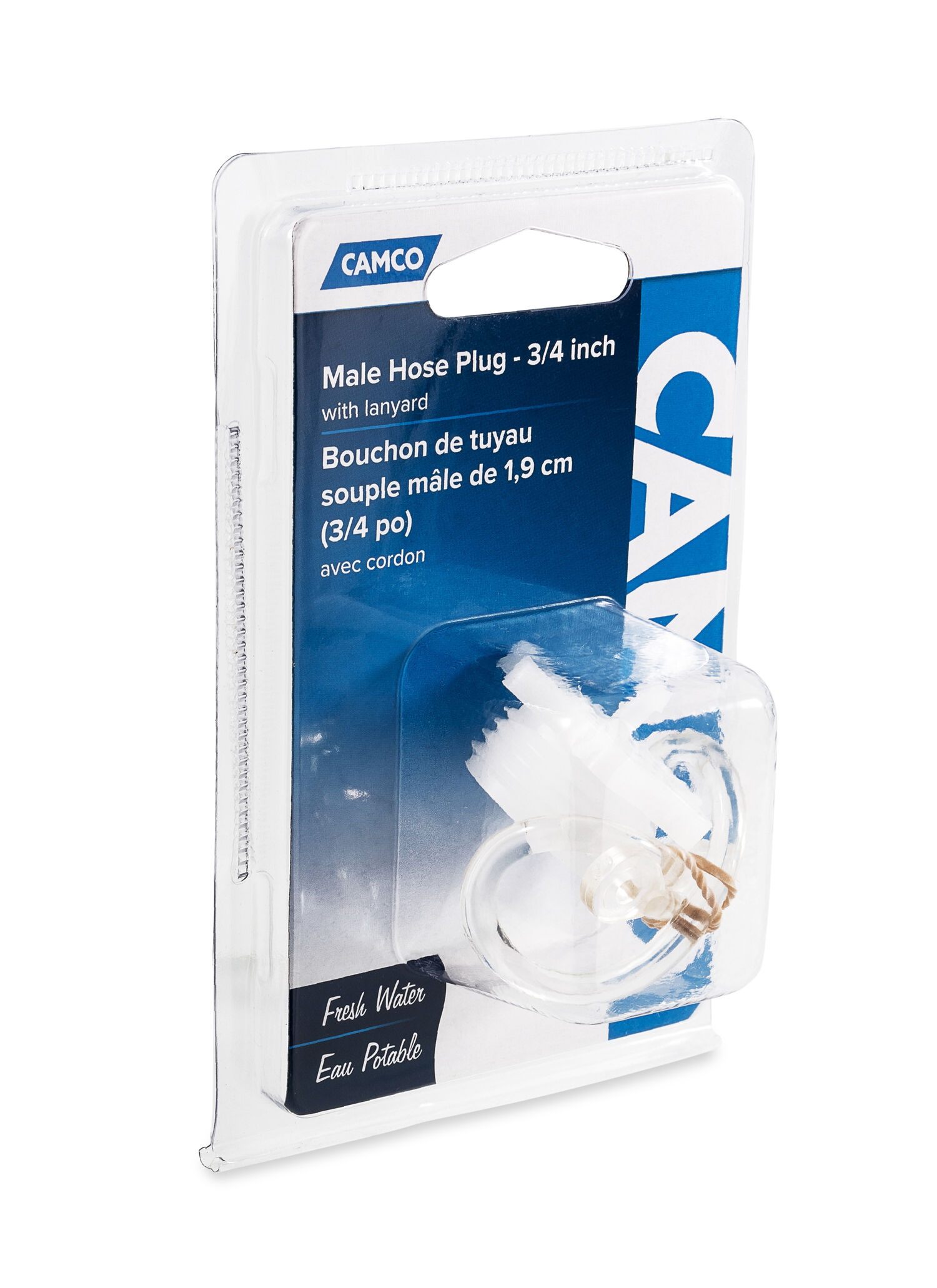 Male Hose Plug 3/4-In w/Lanyard