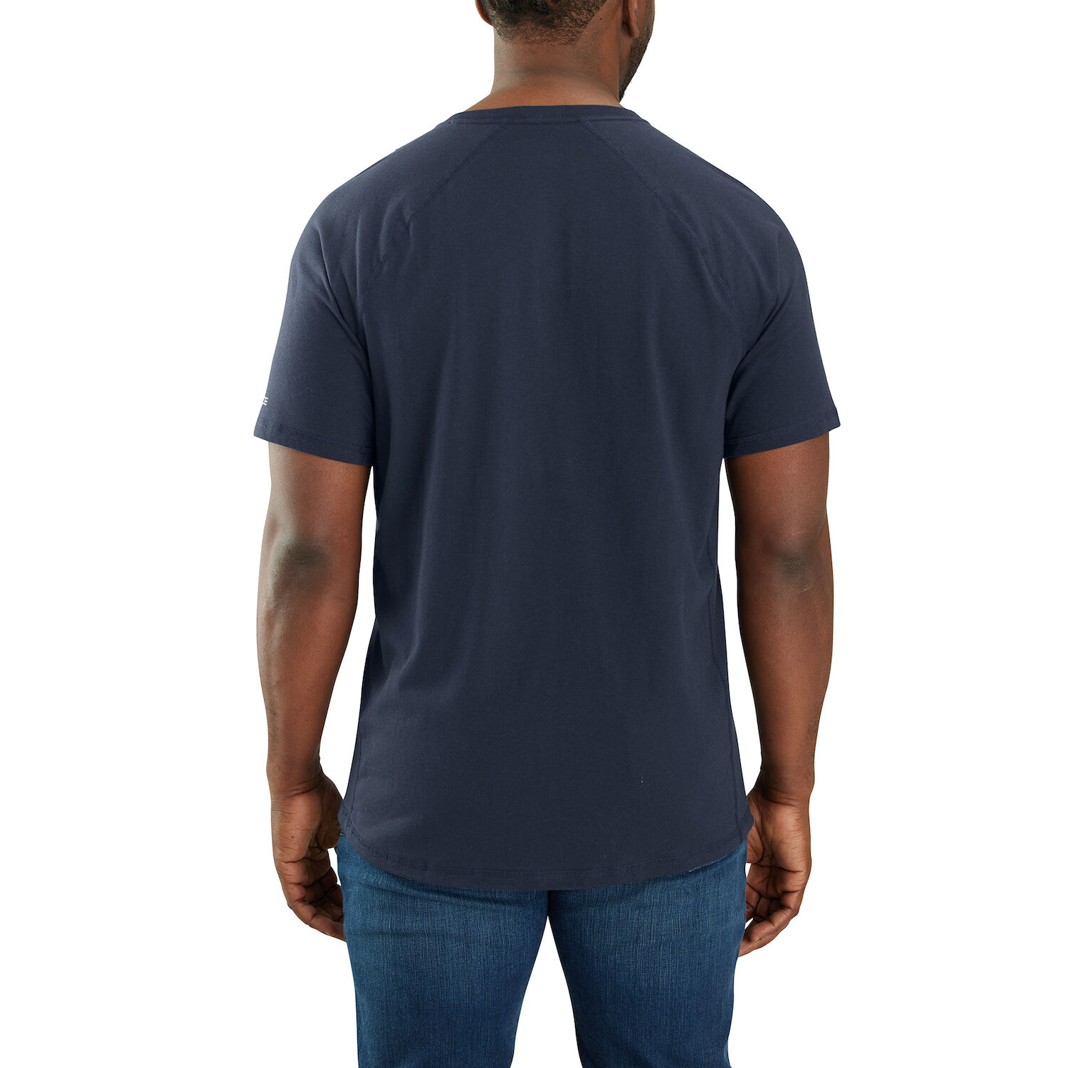 Men's Force® Relaxed Fit Midweight Short-Sleeve Pocket T-Shirt in Navy