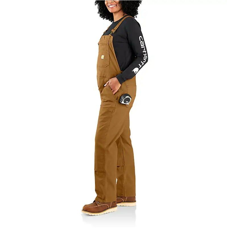 Carhartt Women's Rugged Flex Loose Fit Double Knee Canvas Work Overall