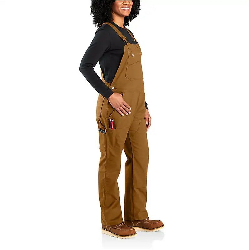 Carhartt Women's Rugged Flex Loose Fit Double Knee Canvas Work Overall