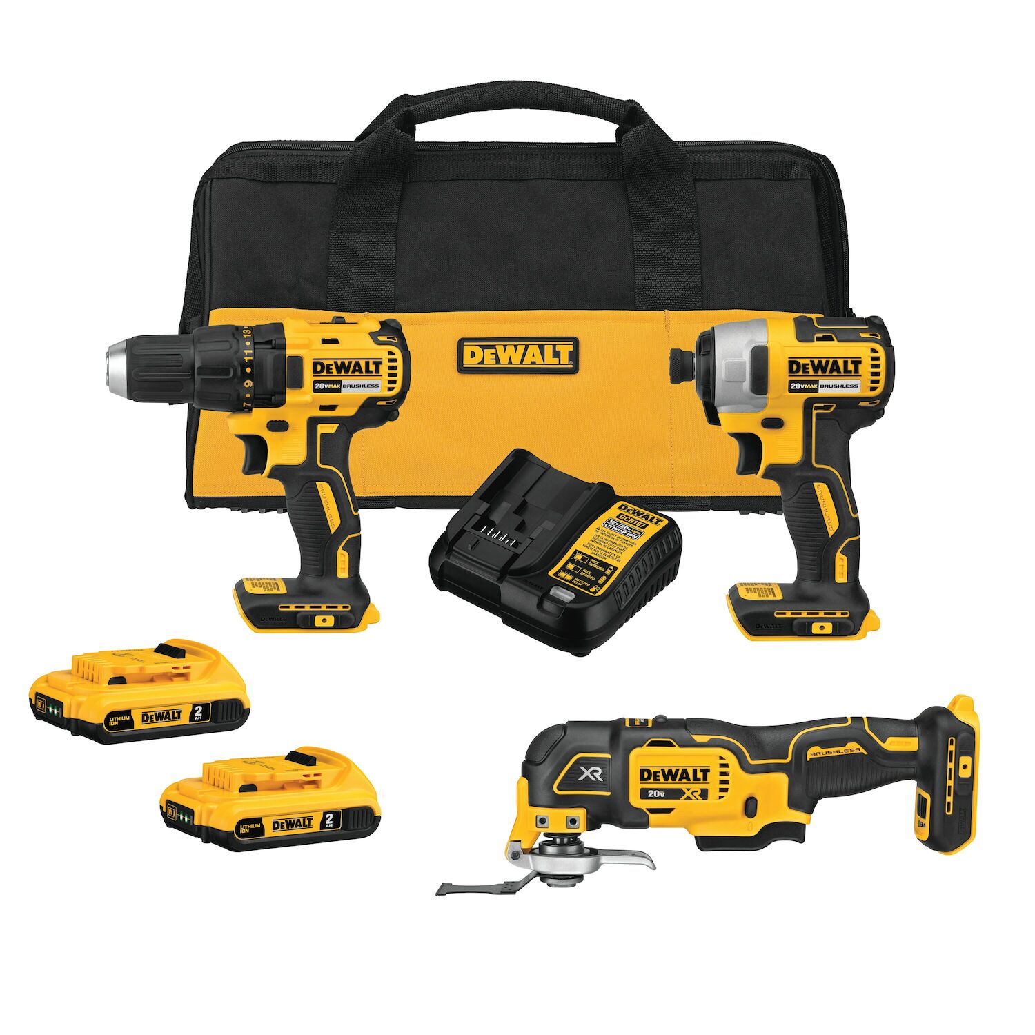 DEWALT 20-V Max Brushless Cordless 3-Tool Combo Kit