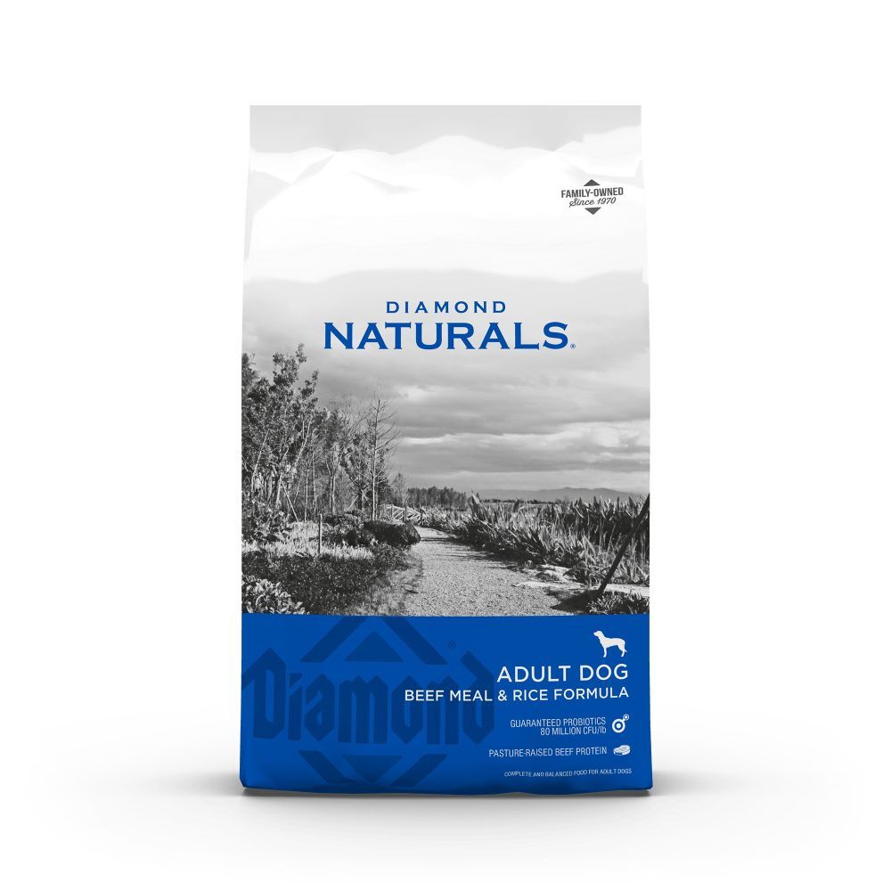 Diamond Naturals Adult Dog Beef Meal & Rice Formula Dog Food, 40-Lb