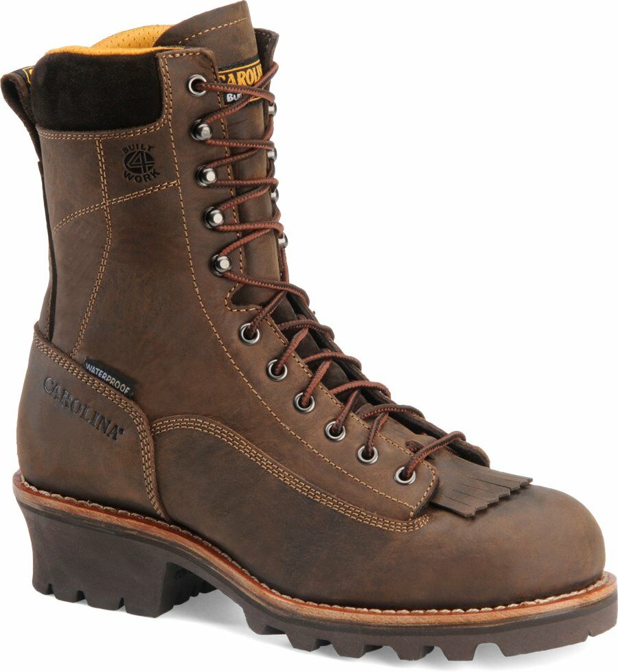 Carolina Men's Plain Toe Logging Boot