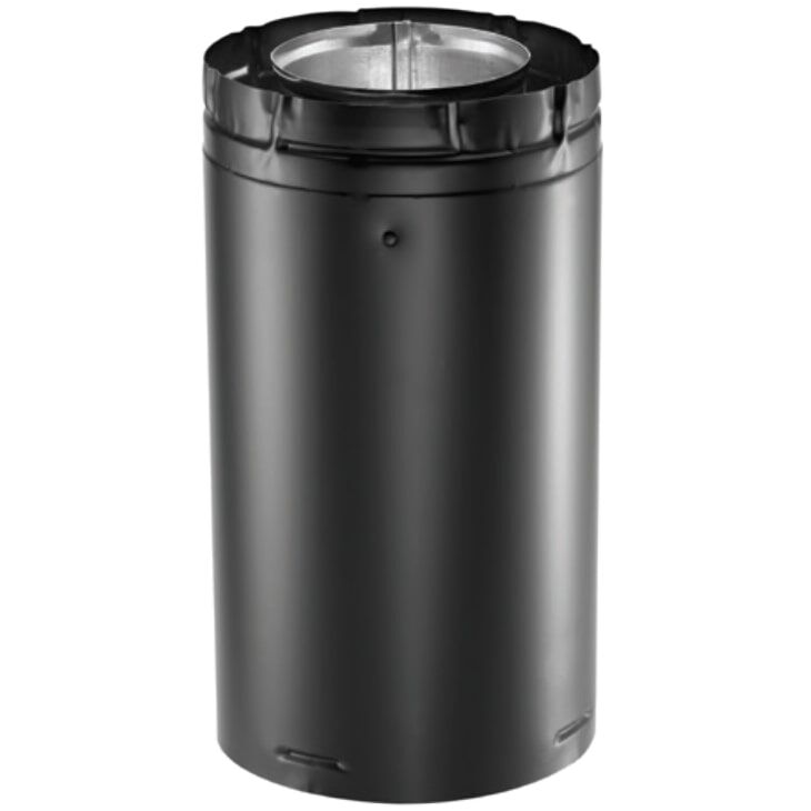 DuraVent DirectVent Pro Black Pipe Length, 4-In x 6 5/8-In x 24-In