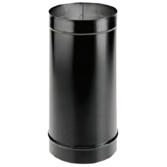 DuraVent DuraBlack Single-Wall Black Stove Pipe, 6-In x 12-In