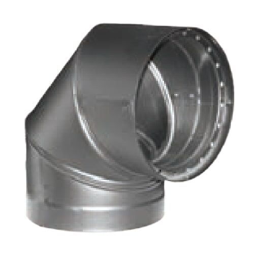 DuraVent DVL Double-Wall Black 90° Stovepipe Elbow, 6-In