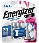 Energizer Ultimate Lithium AAA Batteries, 2-Pk