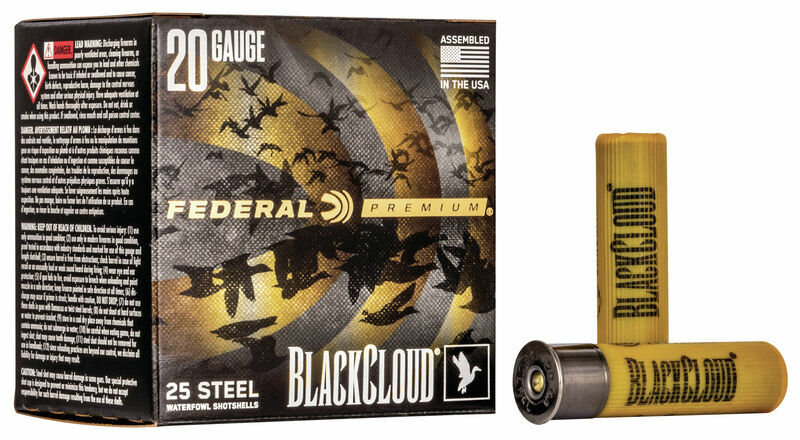 Federal Black Cloud FS Steel 20 Gauge 3" #4 Shot, 1-Oz, 25-Rd