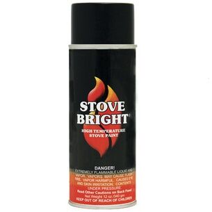 Stove Bright High Temp Spray Paint Metallic Black