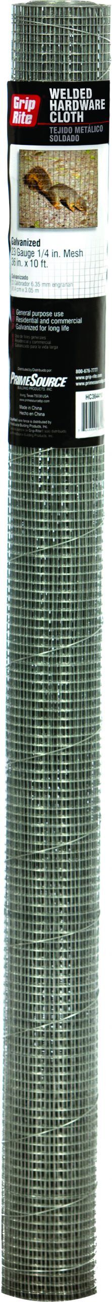 1/4-In x 36-In x 10-Ft Galvanized Steel Mesh Hardware Cloth