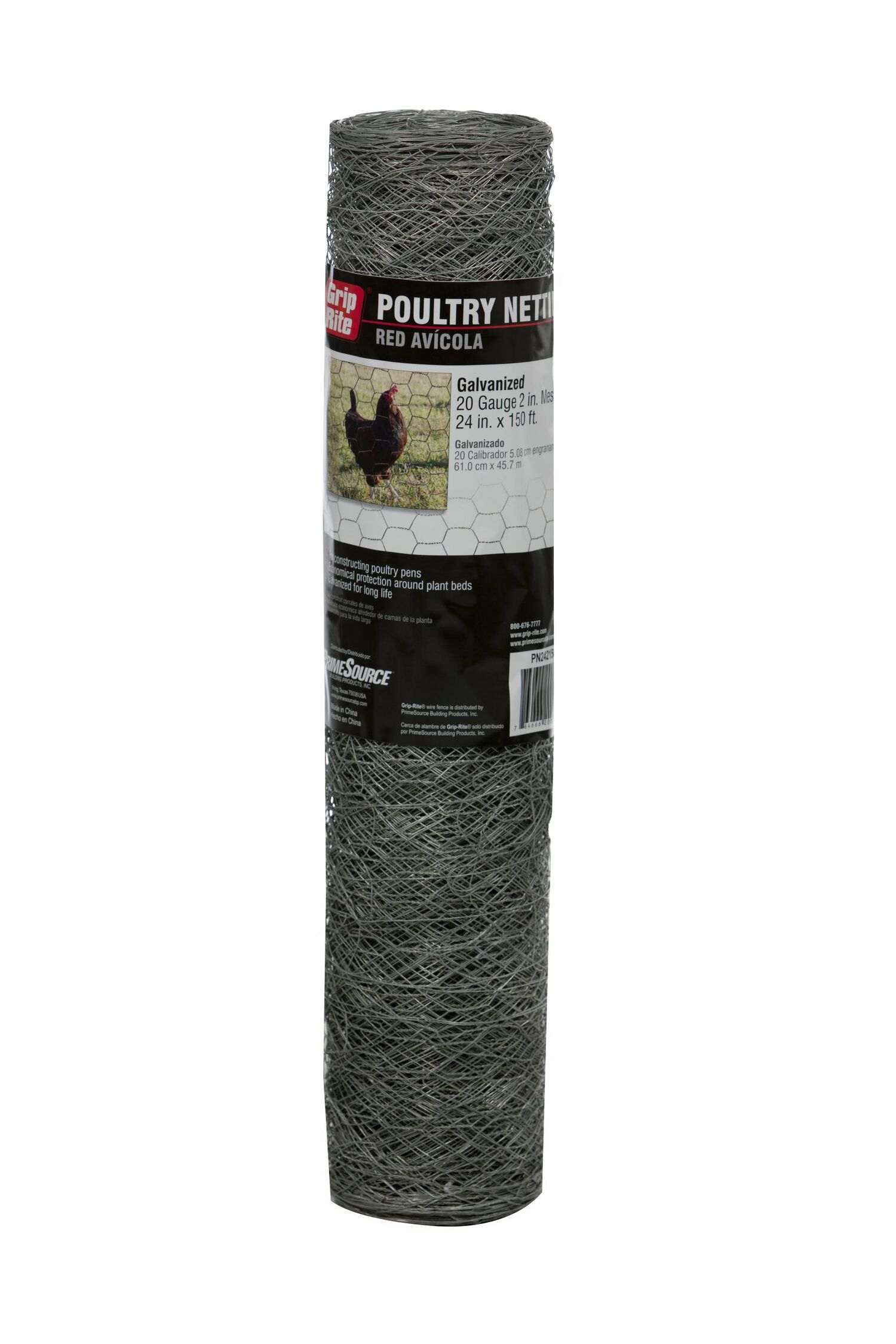 2-In x 4-Ft x 150-Ft Chicken Wire Fencing Galvanized
