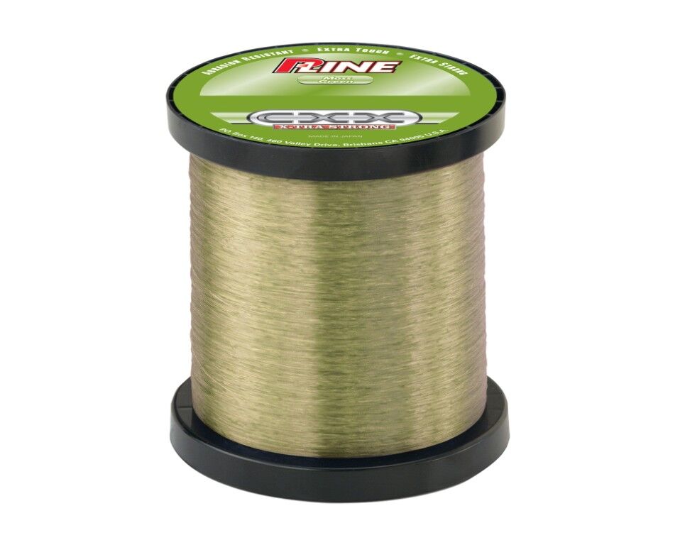 P-Line CXX X-Tra Strong Fishing Line Moss Green, 600-Yd, 40-Lb