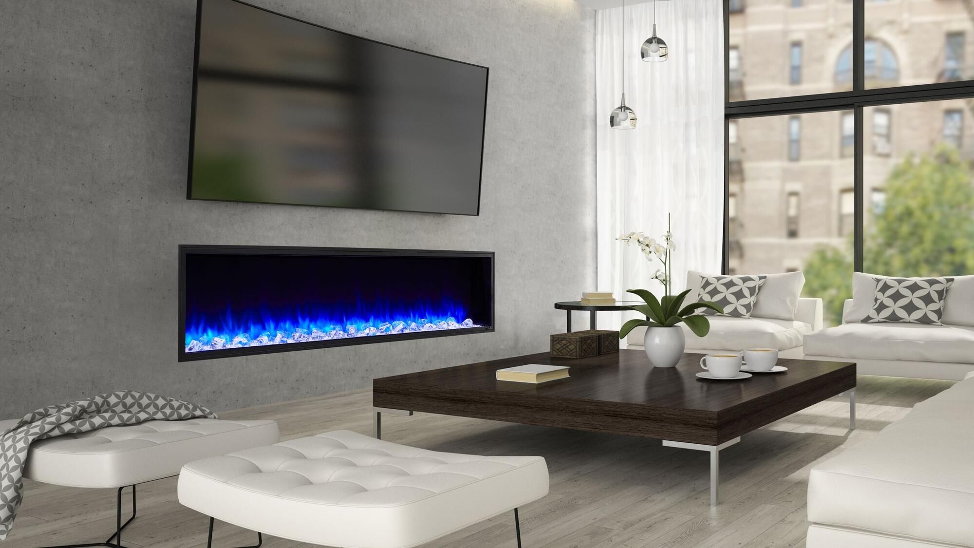 Simplifire Scion 78 Electric Fireplace