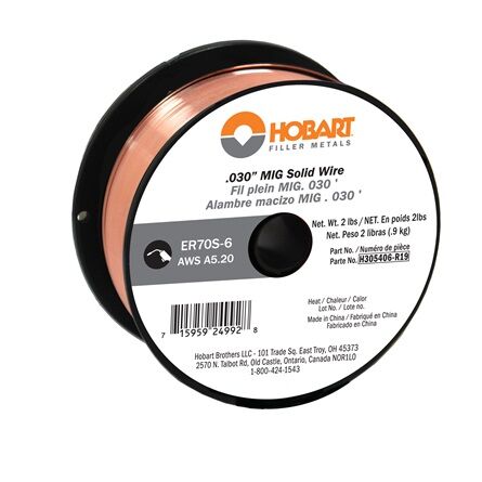 ER 70S-6 Carbon Steel Solid Wire .030 - 2-Lb Spool