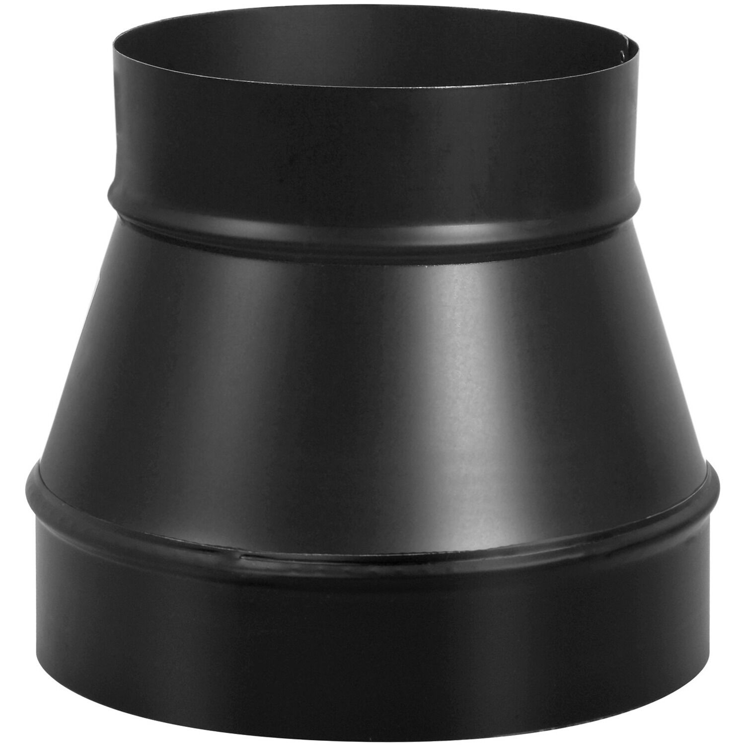 Imperial Black Matt Stovepipe Reducer, 5-In x 6-In