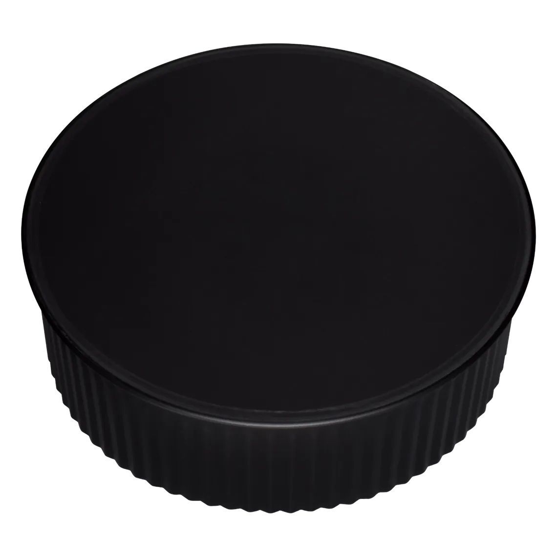 Imperial Black Matt End Cap (SE Crimp), 8-In