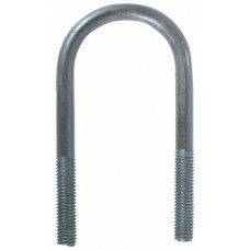 Round U-Bolt & Nut, 3/8-In X4 1/4-In