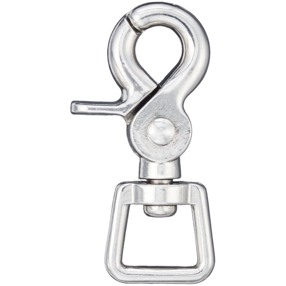 Tough1 Nickel Plated Swivel Scissor Snap, 5/8-In