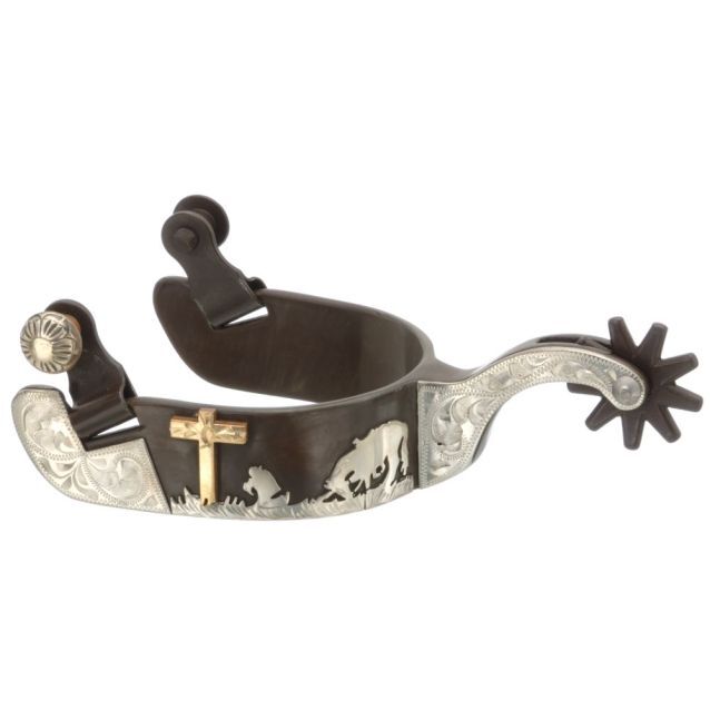 Tough1 Men's Praying Cowboy Spurs
