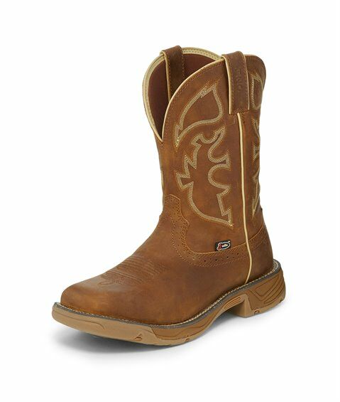 Justin Men's Stampede Plain Toe Work Boot
