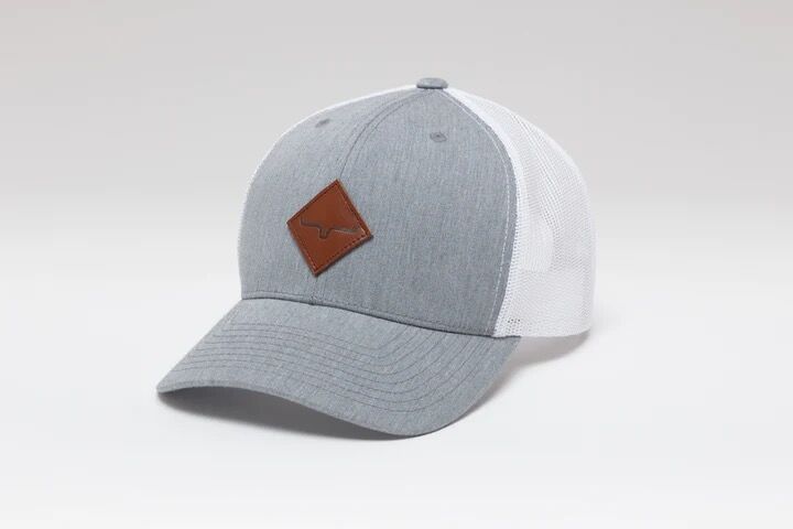 Diamond Cap in Grey Heather/White