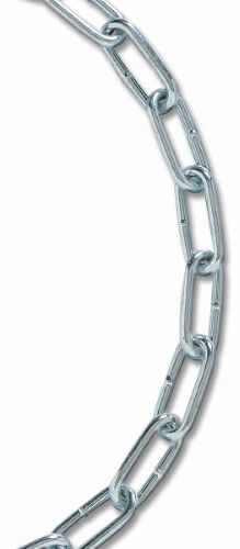 Koch Industries Straight Link Carbon Steel Coil Chain, 0.082-In X 10-Ft