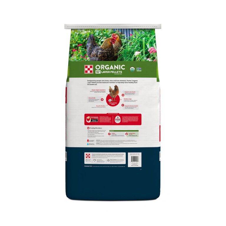 Purina Organic Layer Pellets Hen Feed, 35-Lb