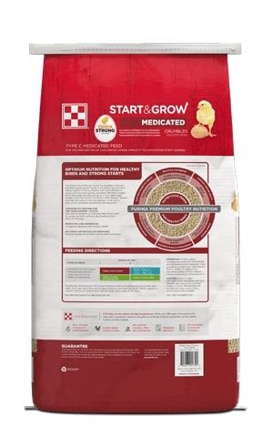Purina Start & Grow Chick Feed Medicated, 50-Lb