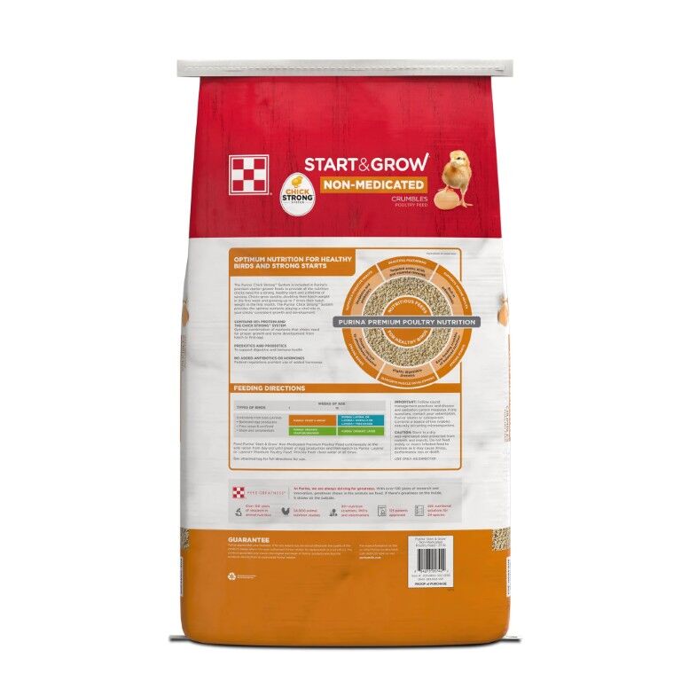 Purina Start & Grow Chick Feed Non-Medicated, 25-Lb