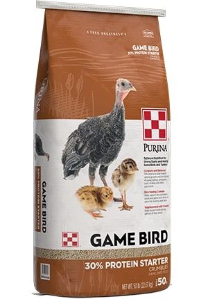 Purina Game Bird 30% Protein Starter Crumbles, 50-Lb