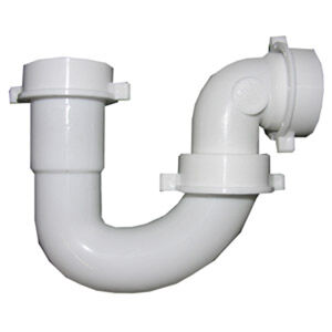 Lasco PVC J-Bend Repair Trap With Slip Joint Elbow, 1 1/2-In