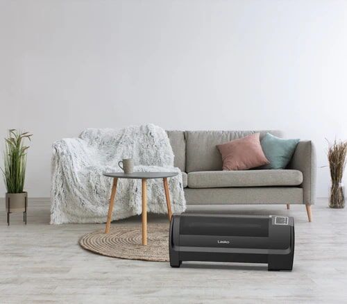 Lasko Black Low Profile Space Heater With Electronic Display, 1500-Watt