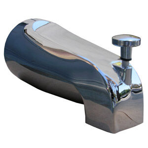 Lasco Chrome Bathtub Diverter Spout, 1/2-In FPT