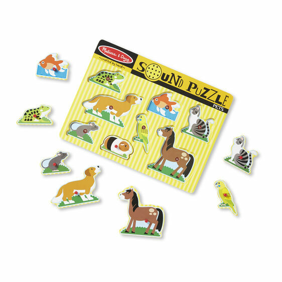 Melissa & Doug Pets Sound Puzzle, 8-Pc