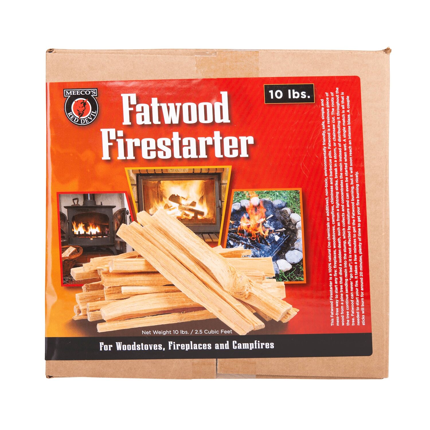 Meeco's Red Devil Fatwood Firestarter, 10-Lb
