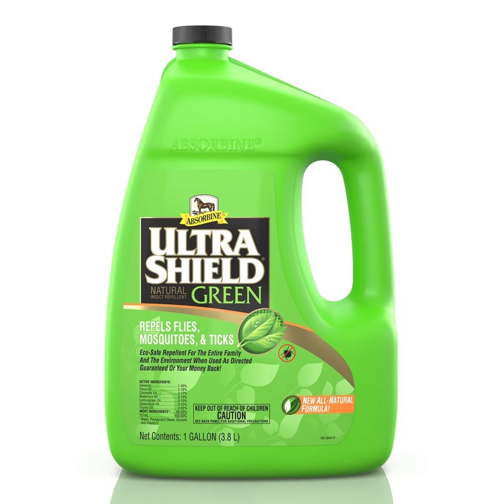 Absorbine UltraShield Green Natural Fly Repellent, 1-Gal