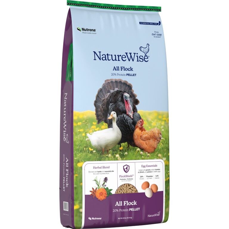 Nutrena NatureWise All Flock 20% Protein Pellet, 40-Lb