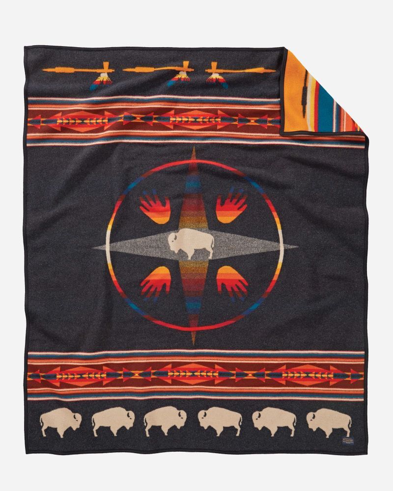 Pendleton Big Medicine Blanket In Oxford, 64-In x 80-In
